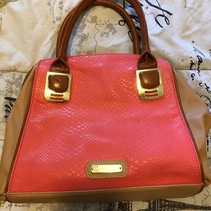 Steve Madden large purse coral color